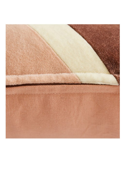 HKliving Striped sierkussen 60 x 35 cm - detail 4 lichtroze