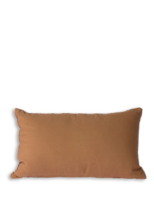 HKliving Striped Velvet sierkussen 50 x 30 cm - detail 3 bruin