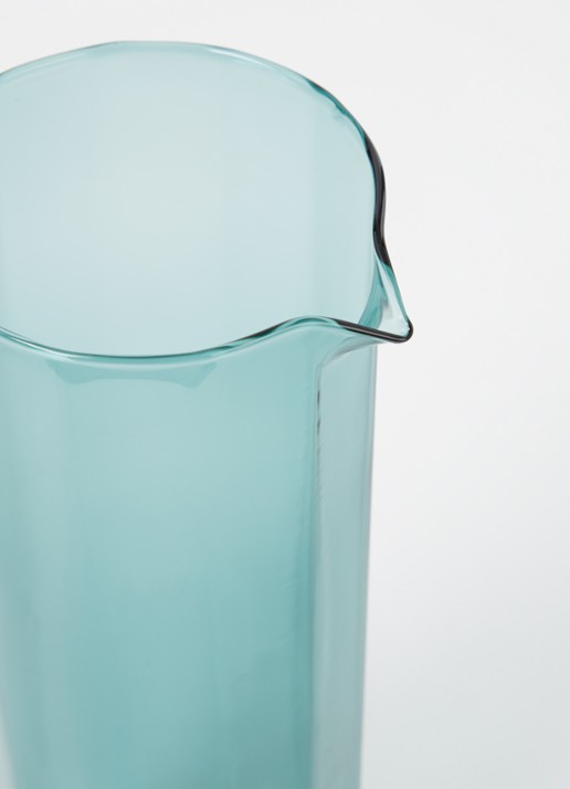 HKliving Sunlit waterkaraf 1,1 liter - voorkant 2 zeegroen