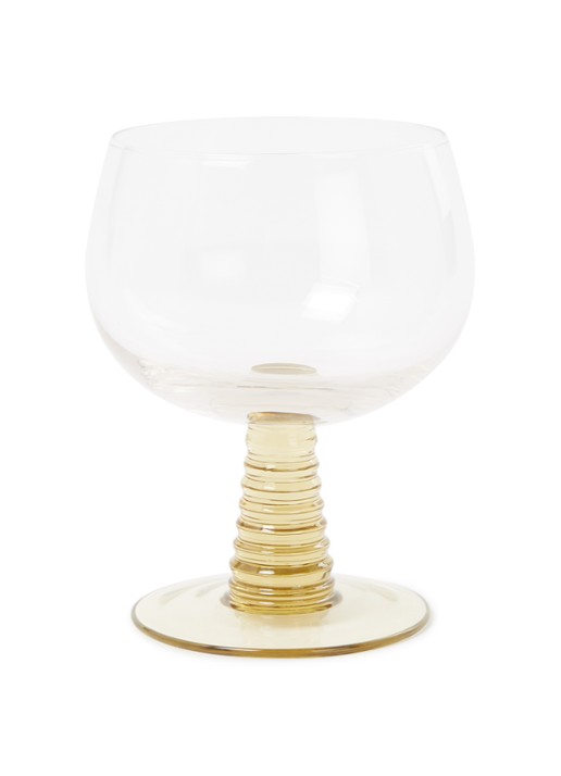 HKliving Swirl laag wijnglas 35 cl