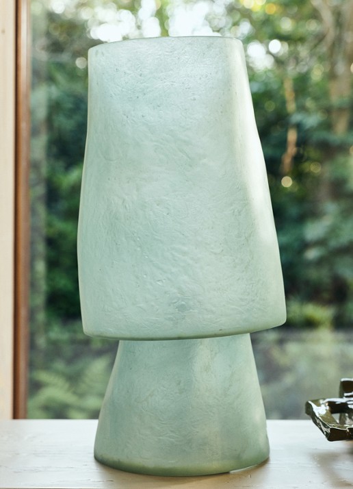 HKliving Tafellamp 51,5 cm - achterkant petrol