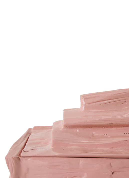 HKliving Teun Zwets opbergdoos 30 x 19 cm - detail 2 roze