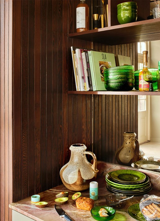 HKliving The Emeralds laag wijnglas set van 4 - detail 4 groen