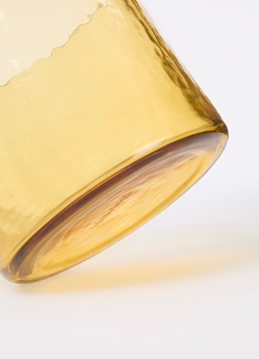 HKliving Tube drinkglas 25 cl - voorkant 2 oranjebruin