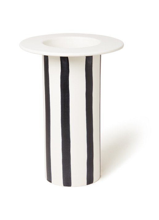 HKliving Vaas 25 cm - voorkant 2 zwart
