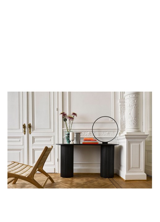 HKliving Vaas 25 cm - voorkant 3 zwart