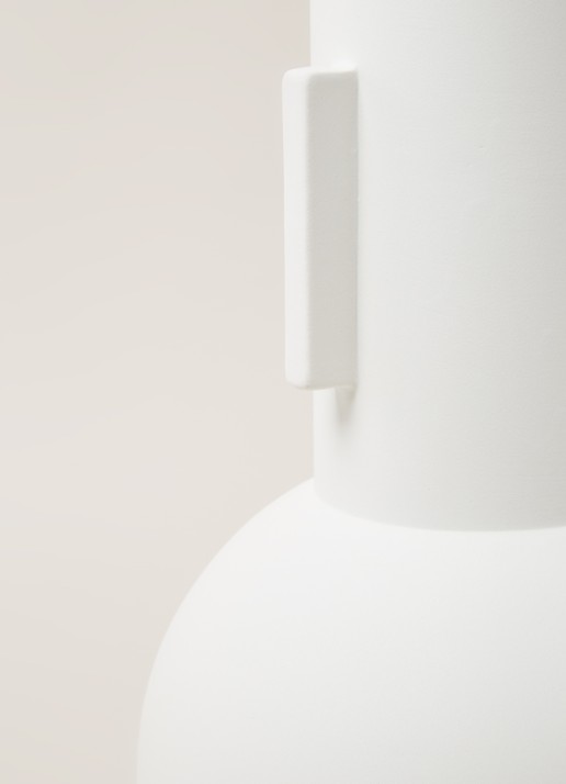 HKliving Vaas 42 cm - detail 3 wit