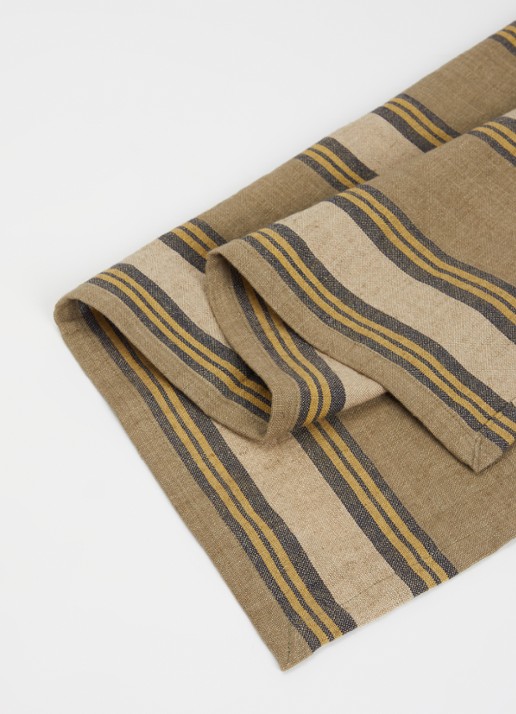 HKliving Vida theedoek in linnenblend 50 x 70 cm - voorkant 2 zand