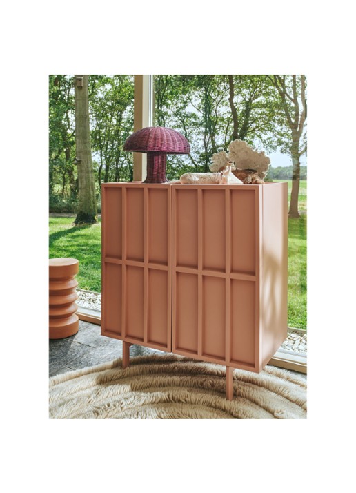 HKliving Vloerkleed  ø150 cm - voorkant 6 gebroken wit