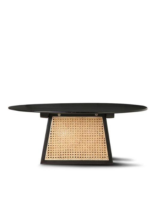 HKliving Webbing salontafel medium - detail zwart