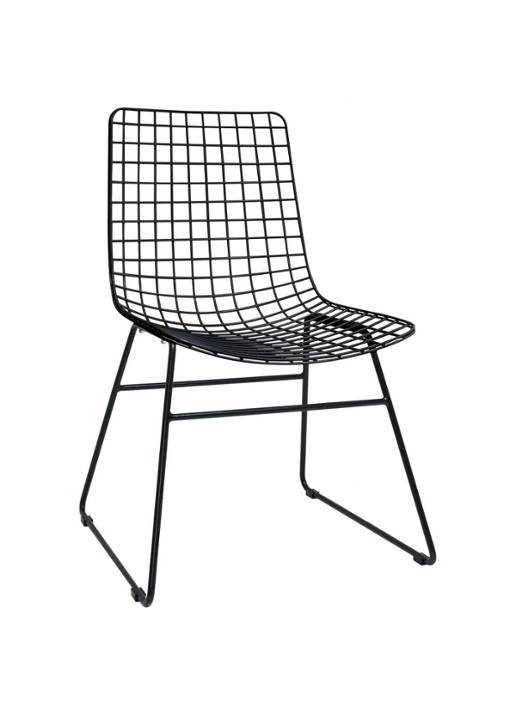 HKliving Wire stoel zwart