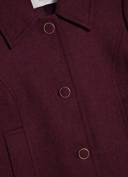 Hobbs Adeen jack van wol - detail 2 paars