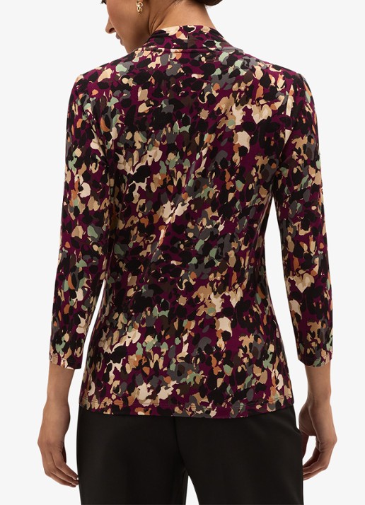Hobbs Aimee printed top - achterkant 6 paars