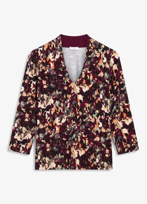 Hobbs Aimee printed top - voorkant 4 paars