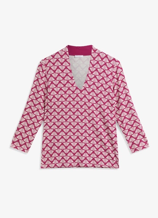Hobbs Aimee printed top - voorkant 4 rood