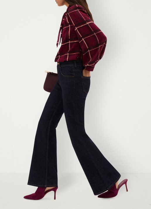 Hobbs Aisha blouse met strikdetail - detail 6 rood