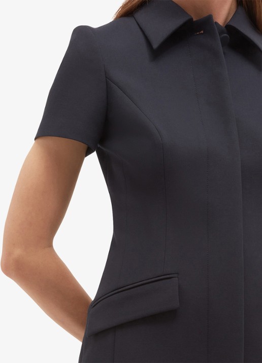 Hobbs Alexandra mini blouse jurk met klepzakken