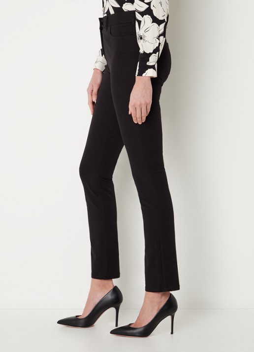 Hobbs Amanda high waist skinny fit chino met stretch - detail 4 zwart