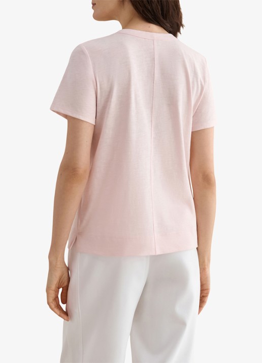 Hobbs Arianna T-shirt met V-hals - achterkant roze