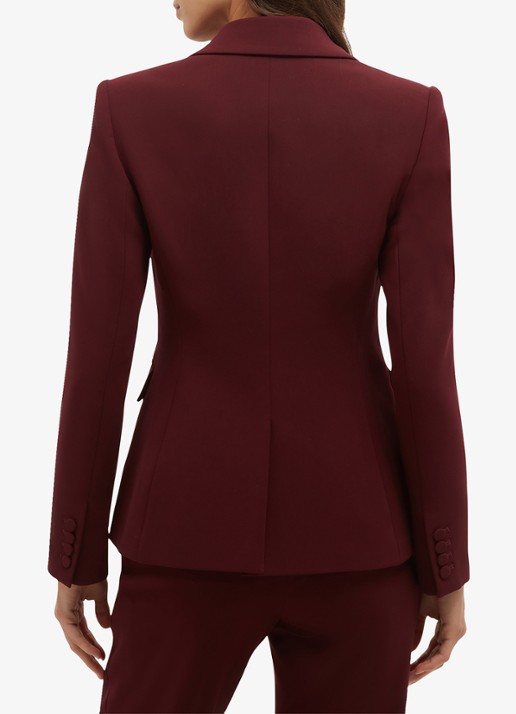 Hobbs Bree blazer met klepzakken - achterkant 3 aubergine