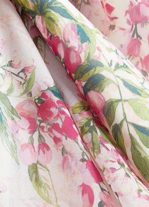 Hobbs Carly midi jurk met bloemenprint - detail 5 roze