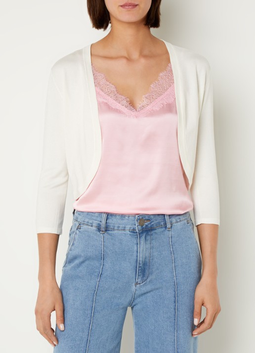 Hobbs Carrie bolero met stretch - detail 4 ivoor