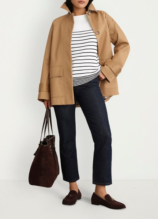 Hobbs Constance long sleeve T-shirt met boothals - detail 3 wit