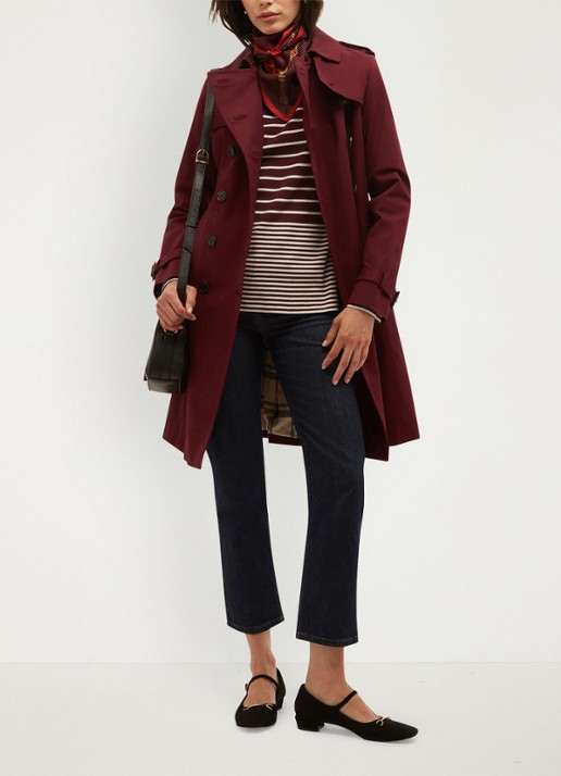 Hobbs Constance longsleeve met streepprint - detail 3 paars