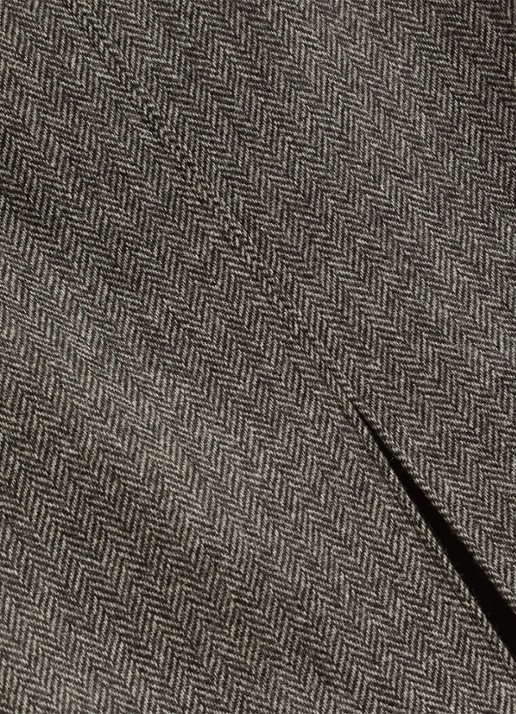 Hobbs Delphine midi rok met split - detail 6 grijs