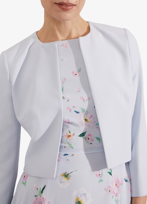 Hobbs Elize bolero met schoudervulling - detail 4 blauw