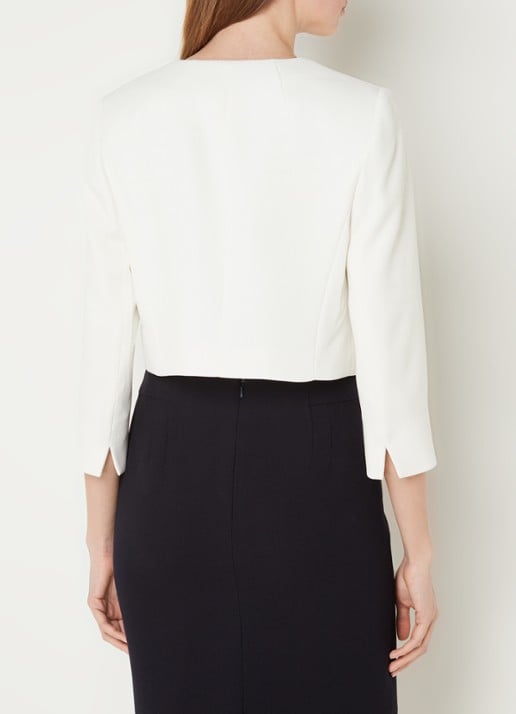Hobbs Elize bolero met structuur - achterkant gebroken wit