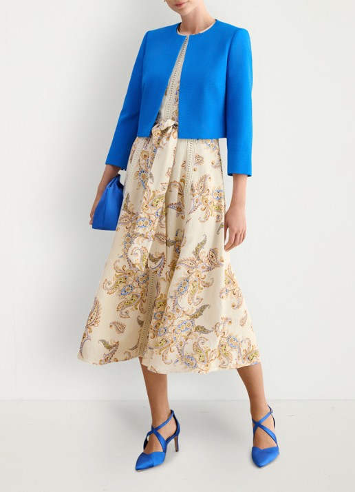 Hobbs Elize jack met structuur - voorkant 5 blauw