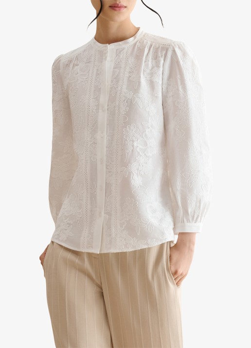 Hobbs Fallon blouse met borduring