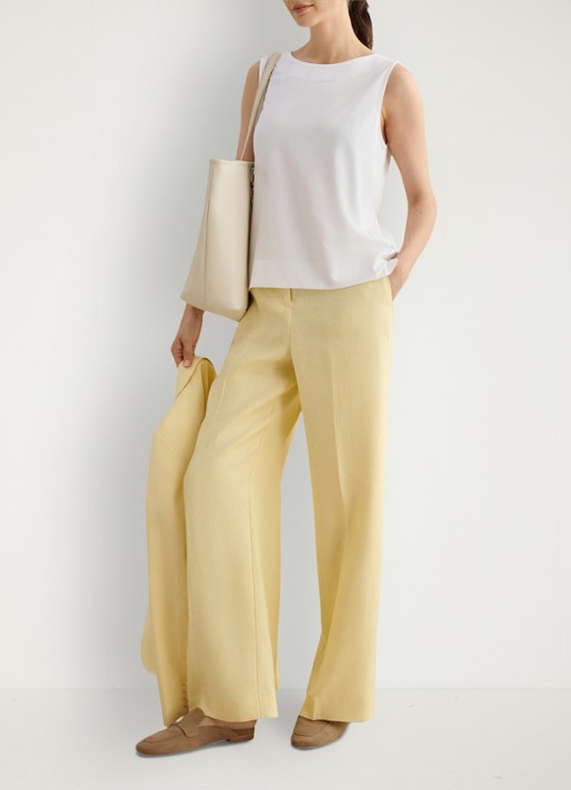 Hobbs Fern tanktop met knoopdetail - voorkant 4 wit