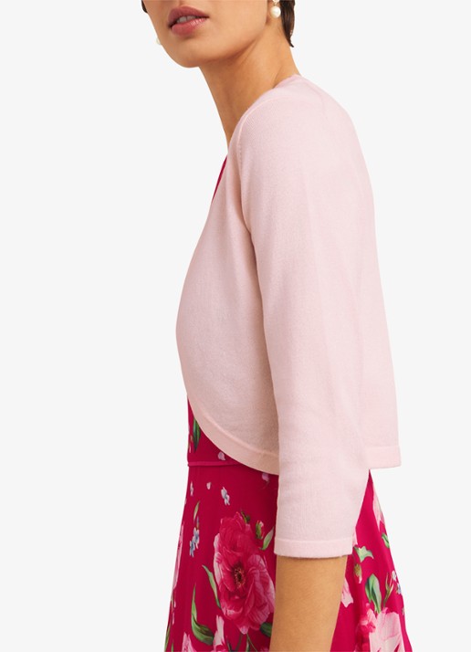 Hobbs Fijngebreide vest met stretch - detail 5 lichtroze