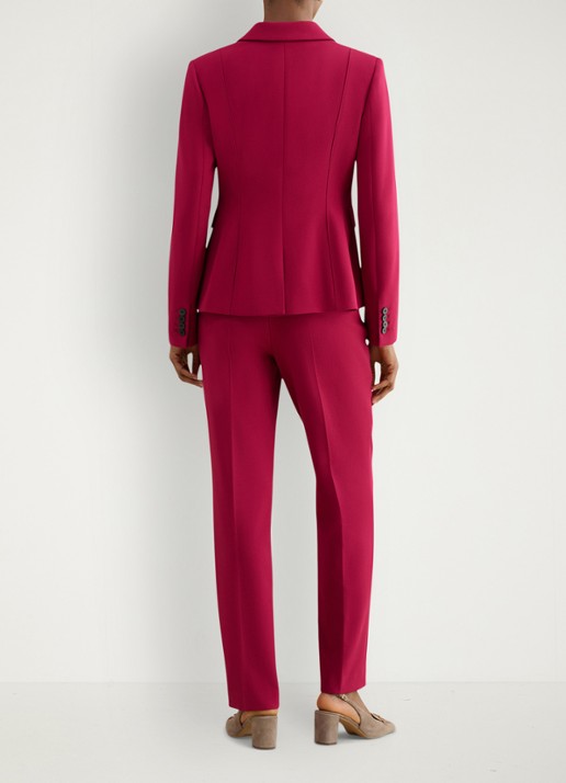Hobbs Gemma blazer met klepzakken - achterkant 5 cranberryrood