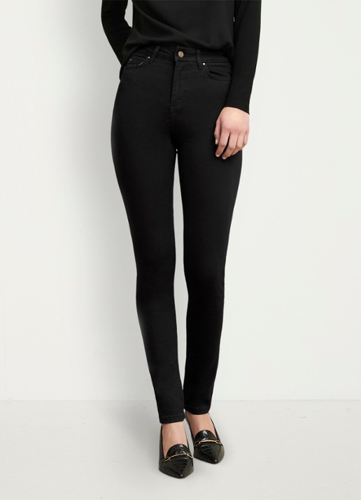 Hobbs Gia Sculpting high waist skinny jeans met gekleurde wassing