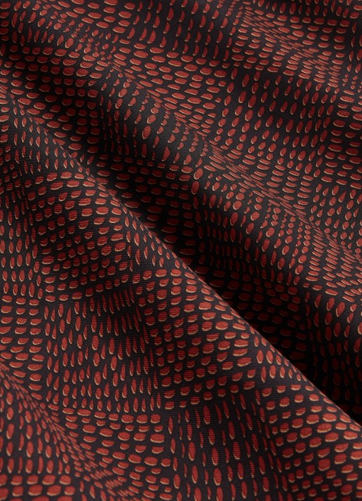 Hobbs Hilary mini jurk met ruit dessin - detail 4 lichtbruin