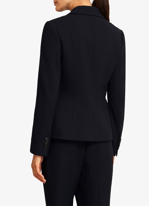 Hobbs Ivy blazer met klepzakken - achterkant donkerblauw
