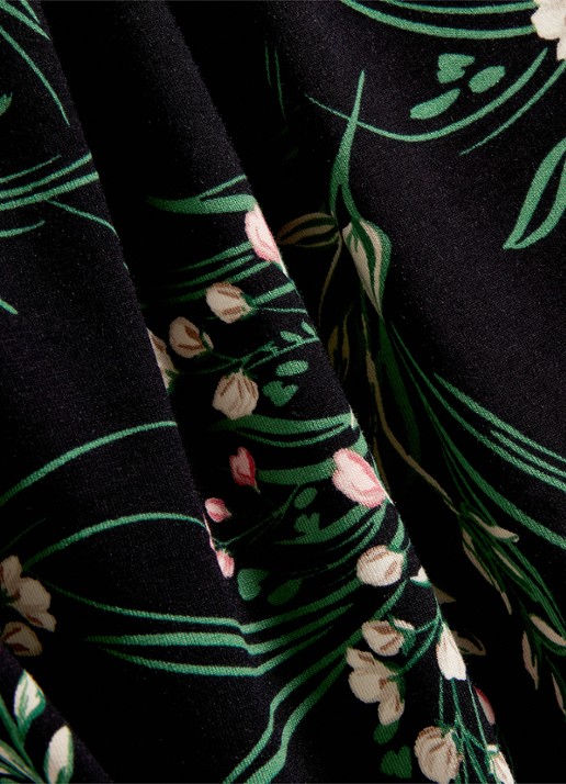 Hobbs Julia tuniek met bloemenprint - detail 4 donkerblauw