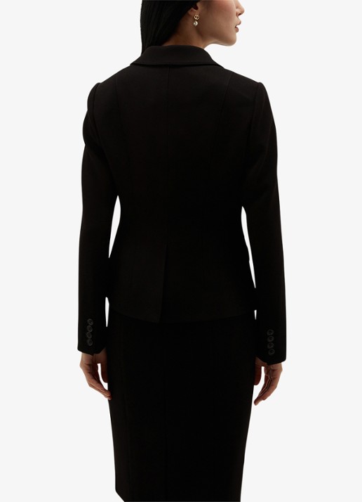 Hobbs Lea blazer met klepzakken - achterkant zwart