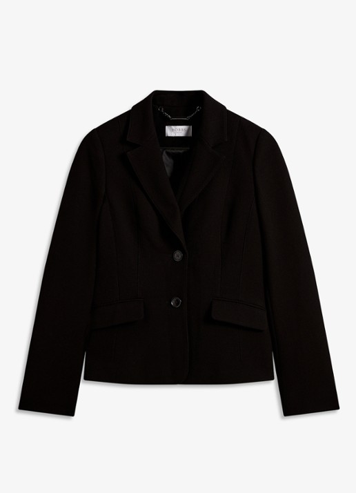 Hobbs Lea blazer met klepzakken - voorkant 2 zwart