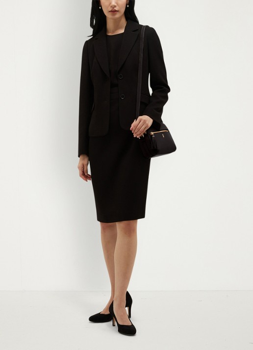 Hobbs Lea blazer met klepzakken - voorkant 3 zwart