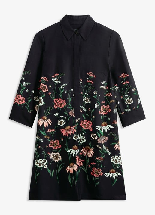 Hobbs Marci mini blousejurk met bloemenprint
