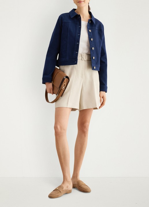 Hobbs Martie longsleeve met boothals - voorkant 2 wit