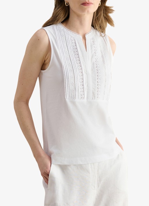 Hobbs Millie top met broderie
