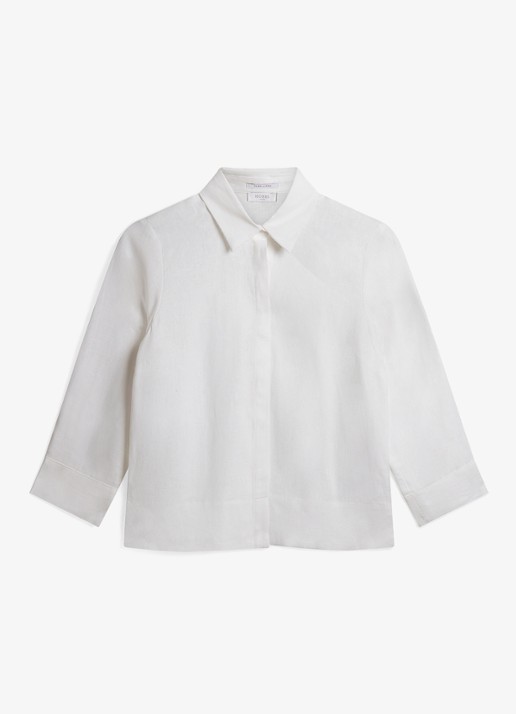 Hobbs Nita blouse van linnen - voorkant wit
