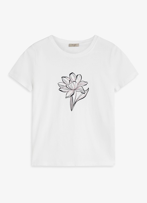 Hobbs Pixie T-shirt met print - voorkant wit