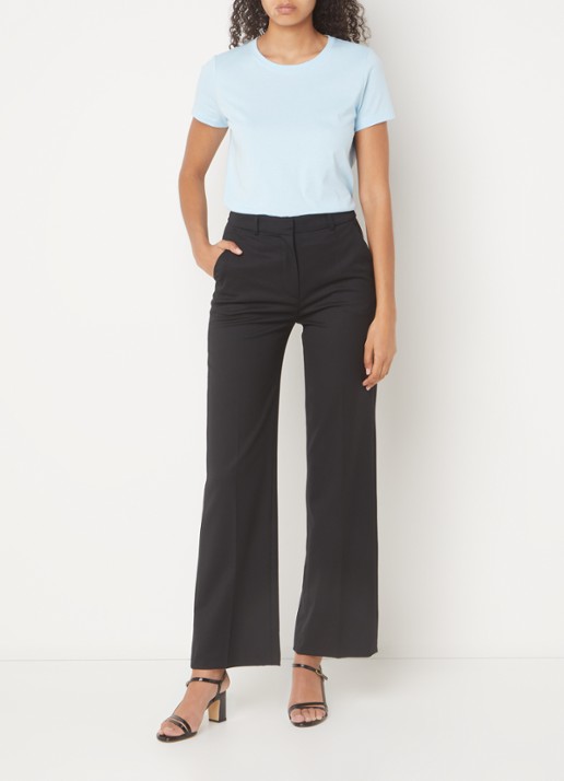 Hobbs Pixie T-shirt met ronde hals - voorkant 4 lichtblauw