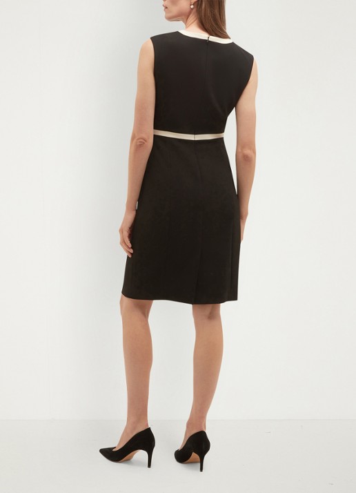 Hobbs Rosalind mini kokerjurk  - achterkant zwart